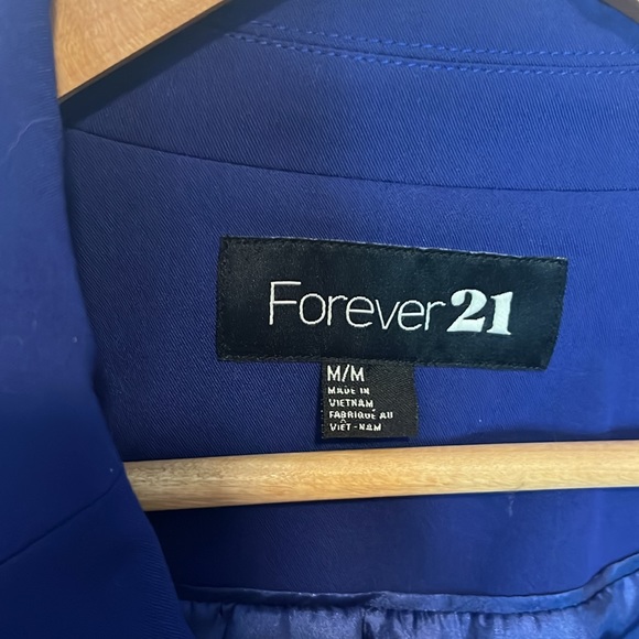 Forever 21 royal blue blazer size medium - Picture 2 of 5